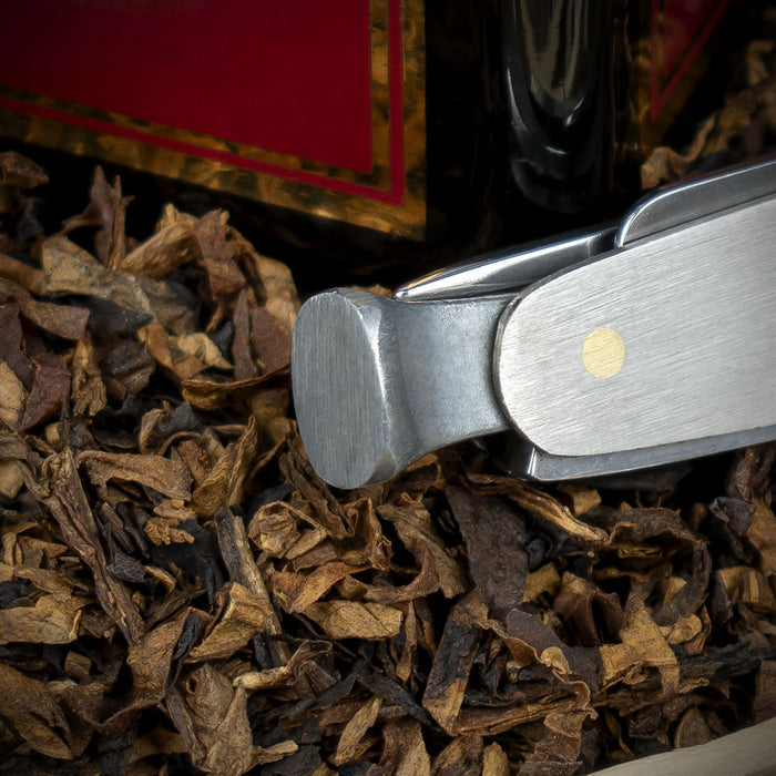 Rodgers Classic Pipe Smokers Knife - Brushed Chrome