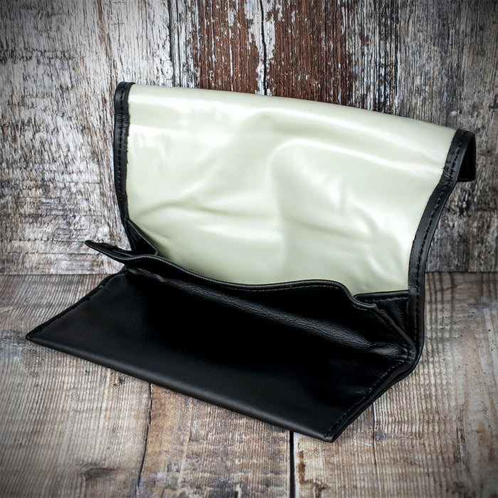 Roll-Up & Button  Pipe Tobacco Pouch - Black