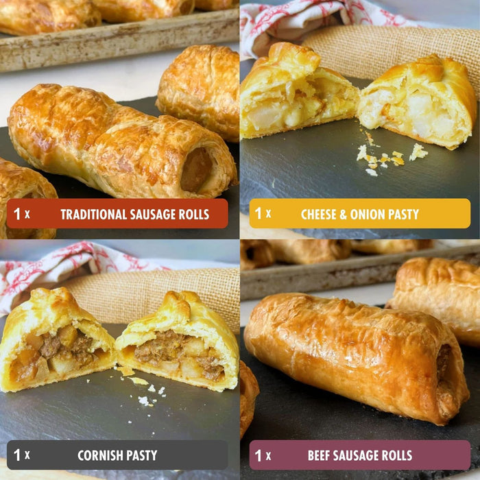 Sausage Rolls & Cornish Pasties: 4 Pack Bundle