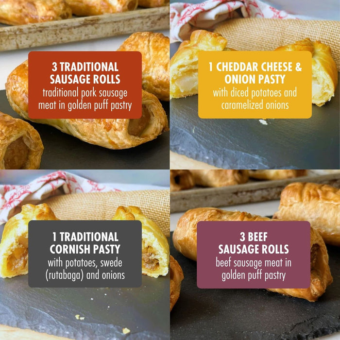 Sausage Rolls & Cornish Pasties: 4 Pack Bundle