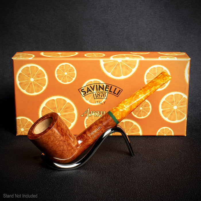 Savinelli Arancia Smooth Brown 409 - 6mm Briar Pipe