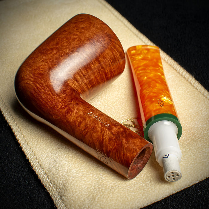 Savinelli Arancia Smooth Brown 409 - 6mm Briar Pipe