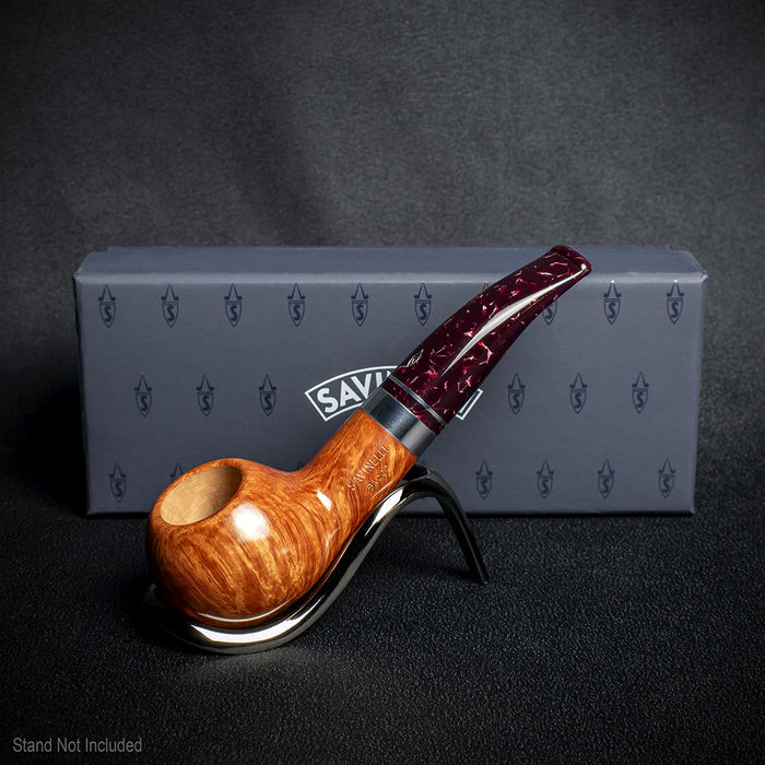 Savinelli Bacco Smooth Natural 321 - 6mm Briar Pipe