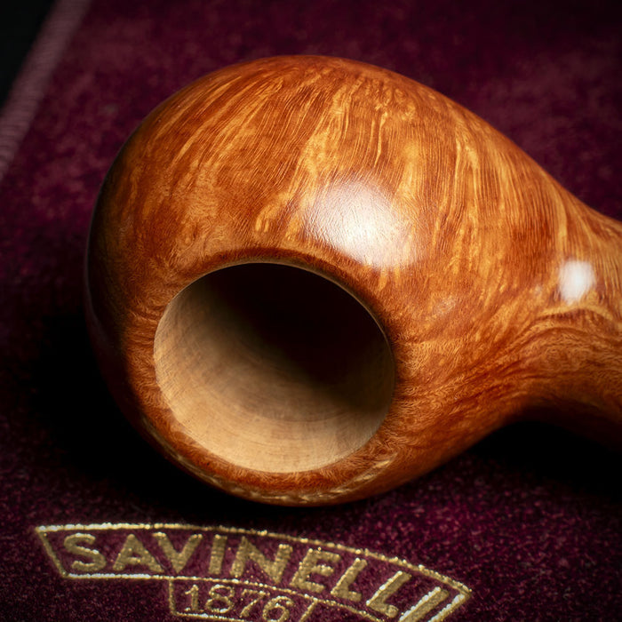 Savinelli Bacco Smooth Natural 321 - 6mm Briar Pipe