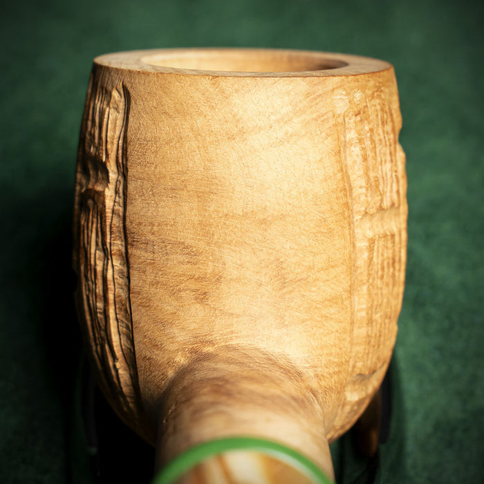 Savinelli Bamboo Rusticated Natural 106 - 6mm Briar Pipe