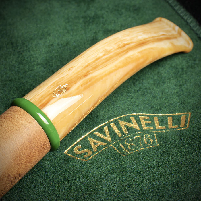 Savinelli Bamboo Rusticated Natural 602 - 6mm Briar Pipe