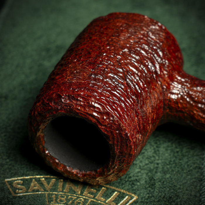 Savinelli Foresta Rusticated 310 - 6mm Briar Pipe
