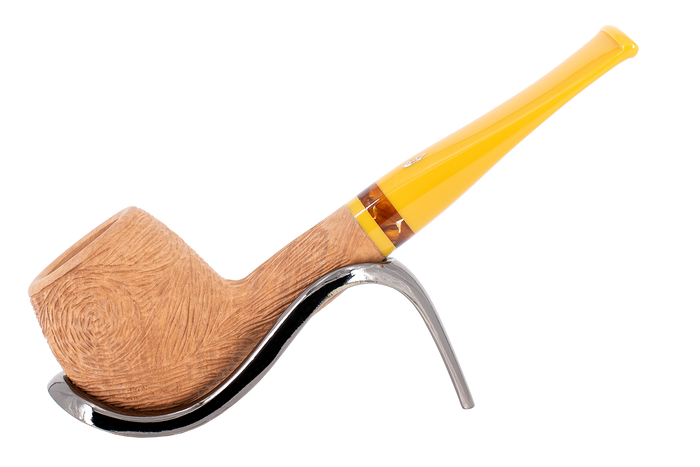 Savinelli Ghibli Rusticated Natural 207 - 6mm Briar Pipe