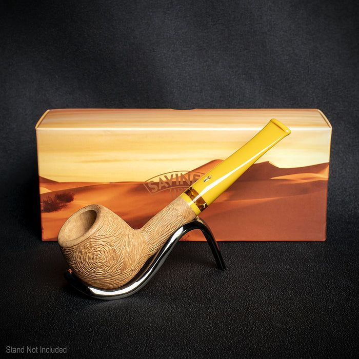 Savinelli Ghibli Rusticated Natural 207 - 6mm Briar Pipe