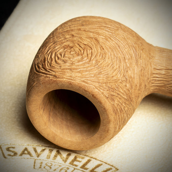 Savinelli Ghibli Rusticated Natural 207 - 6mm Briar Pipe