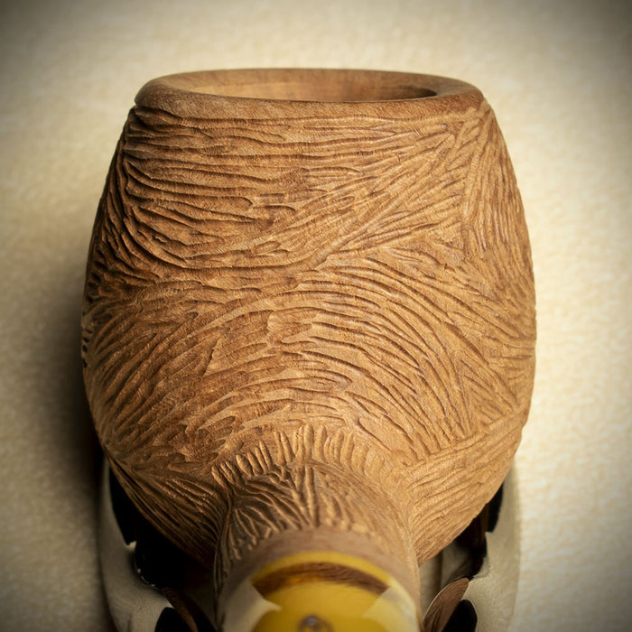 Savinelli Ghibli Rusticated Natural 207 - 6mm Briar Pipe