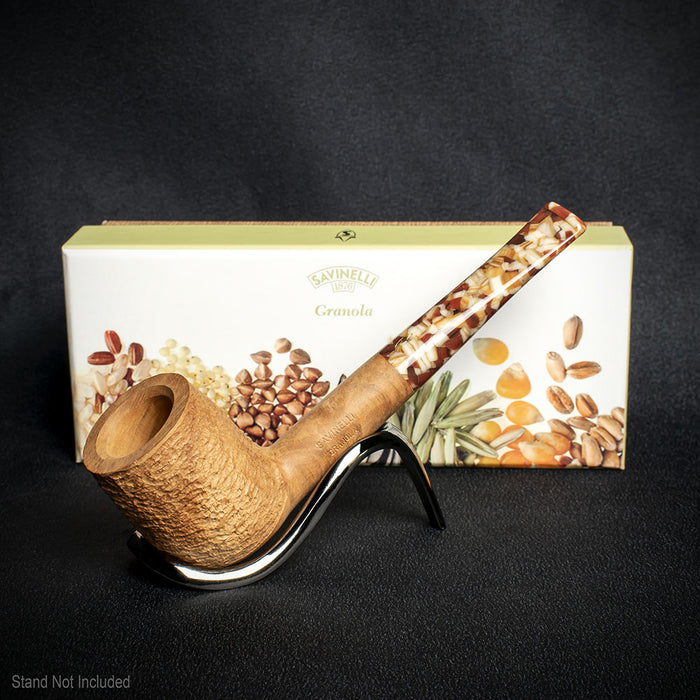 Savinelli Granola Rusticated 111 - 6mm Briar Pipe