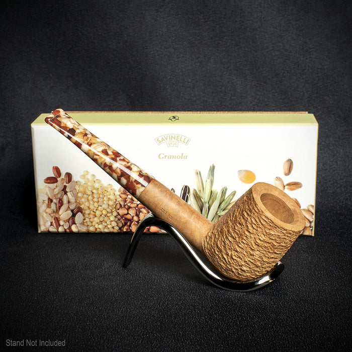 Savinelli Granola Rusticated 111 - 6mm Briar Pipe