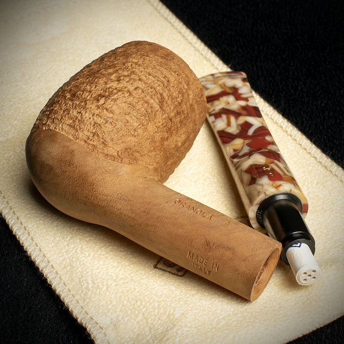 Savinelli Granola Rusticated 127 - 6mm Briar Pipe