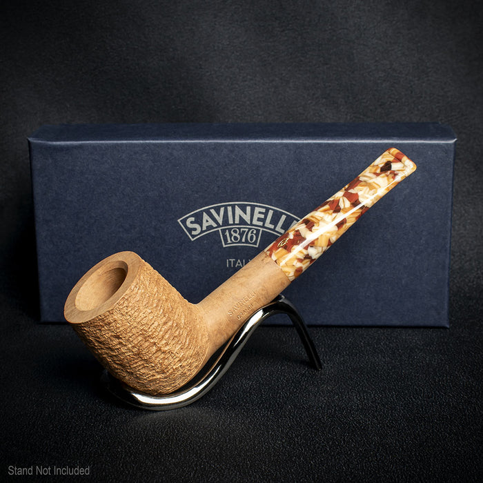 Savinelli Granola Rusticated 141 - 6mm Briar Pipe