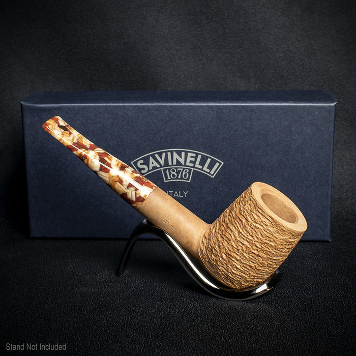 Savinelli Granola Rusticated 141 - 6mm Briar Pipe
