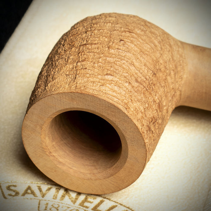 Savinelli Granola Rusticated 141 - 6mm Briar Pipe