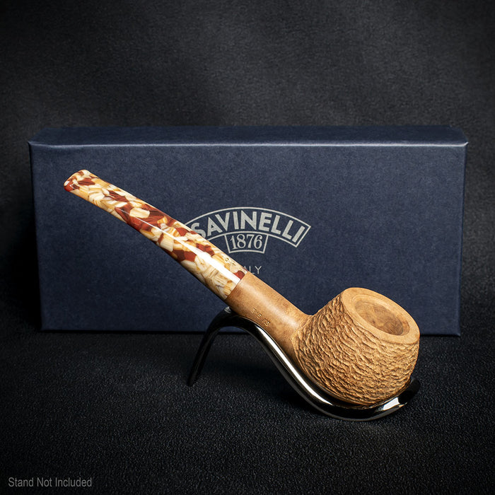 Savinelli Granola Rusticated 315 - 6mm Briar Pipe