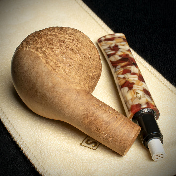 Savinelli Granola Rusticated 315 - 6mm Briar Pipe