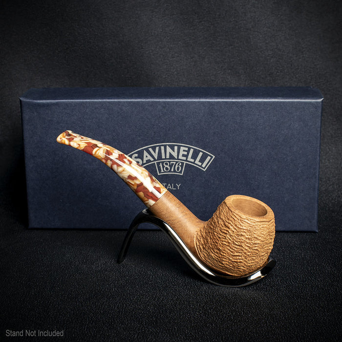 Savinelli Granola Rusticated 626 - 6mm Briar Pipe