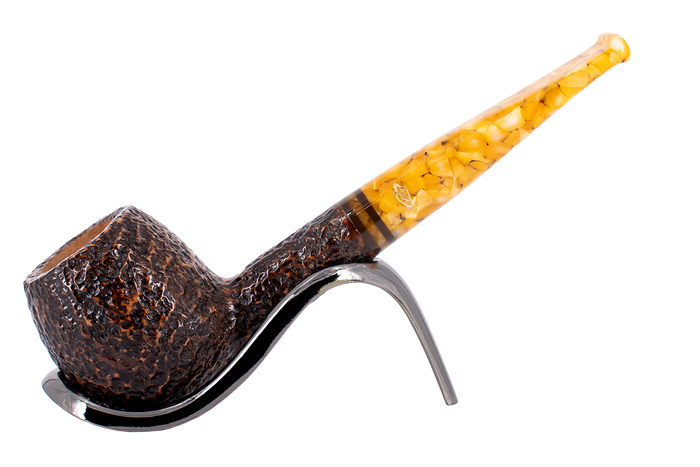 Savinelli Miele Rusticata Brownblast 207 - 6mm Briar Pipe