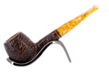 Savinelli Miele Rusticata Brownblast 207 - 6mm Briar Pipe