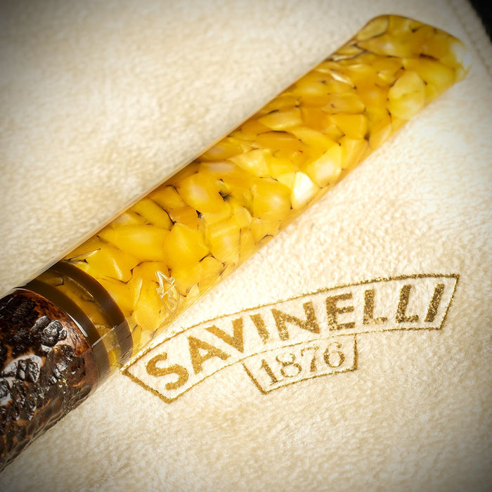 Savinelli Miele Rusticata Brownblast 207 - 6mm Briar Pipe