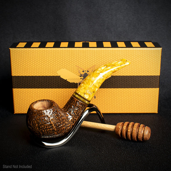 Savinelli Miele Rusticata Brownblast 642 - 6mm Briar Pipe