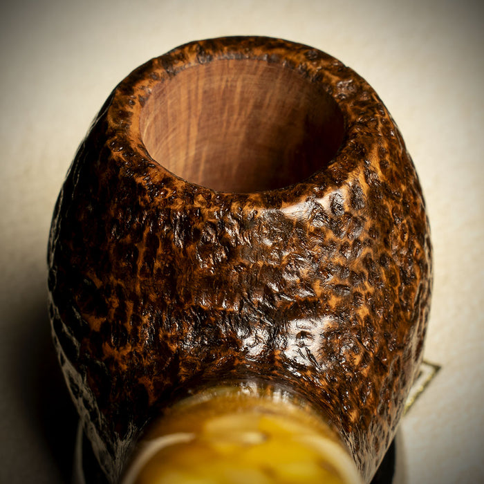 Savinelli Miele Rusticata Brownblast 642 - 6mm Briar Pipe