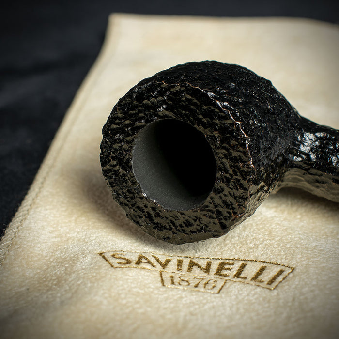 Savinelli Mini Bocch 6mm Briar Pipe - Rustic 128