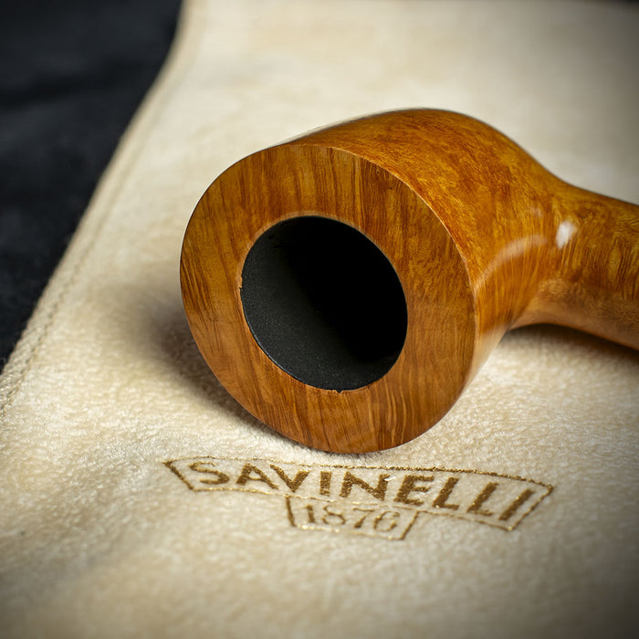 Savinelli Mini Liscia Bocch 6mm Briar Pipe - Smooth 409