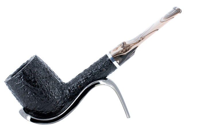 Savinelli Morellina Rustic Black 114R - 6mm Briar Pipe