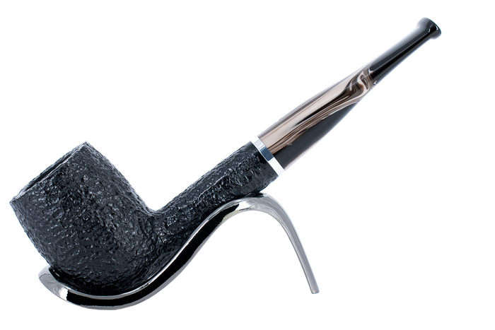 Savinelli Morellina Rustic Black 128R - 6mm Briar Pipe