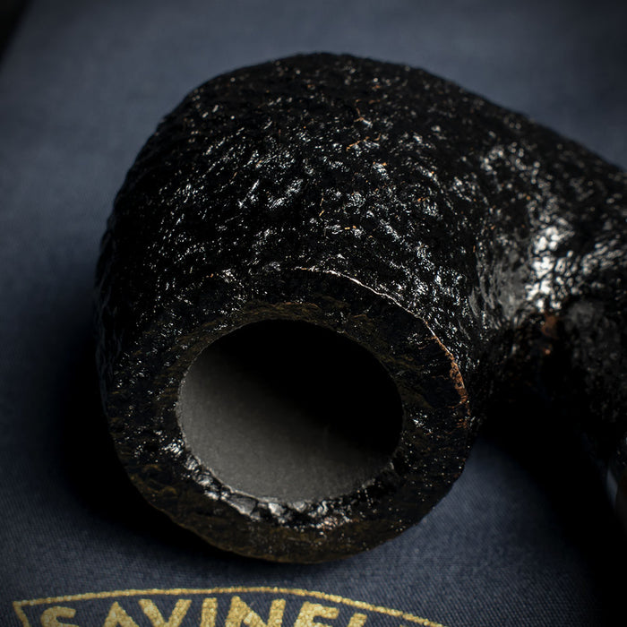 Savinelli Morellina Rustic Black 614R - 6mm Briar Pipe