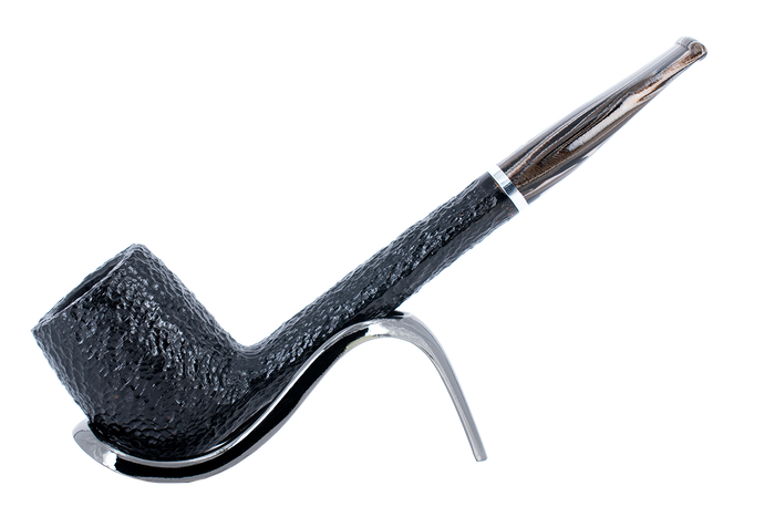 Savinelli Morellina Rustic Black 802R - 6mm Briar Pipe