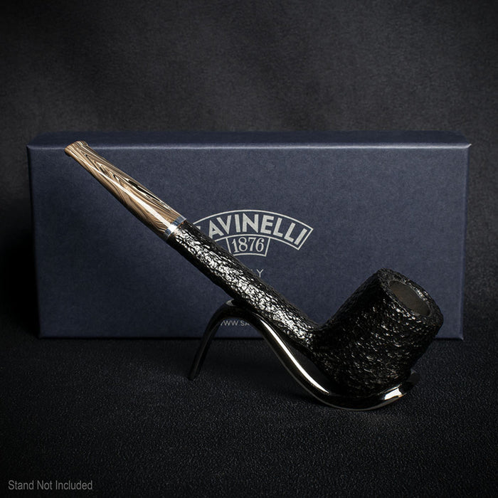 Savinelli Morellina Rustic Black 802R - 6mm Briar Pipe