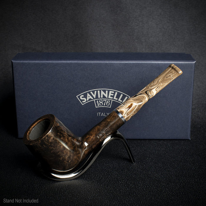 Savinelli Morellina Smooth Brown 114S - 6mm Briar Pipe