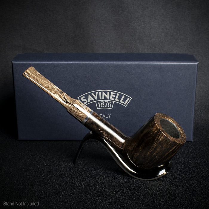 Savinelli Morellina Smooth Brown 114S - 6mm Briar Pipe