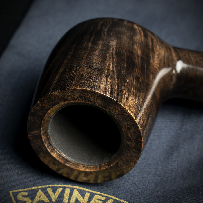 Savinelli Morellina Smooth Brown 114S - 6mm Briar Pipe
