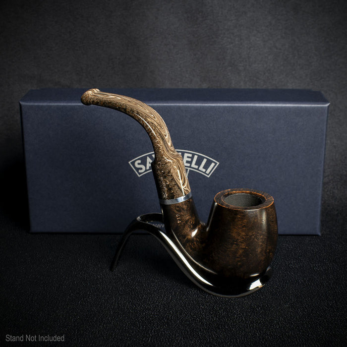 Savinelli Morellina Smooth Brown 614S - 6mm Briar Pipe