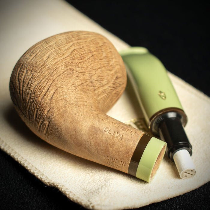 Savinelli Oliva Natural Rustic 626 - 6mm Briar Pipe