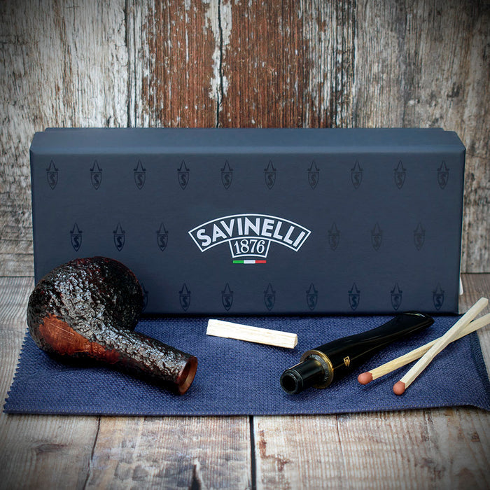 Savinelli Roma 6mm Filter Briar Pipe - Shape No. 207