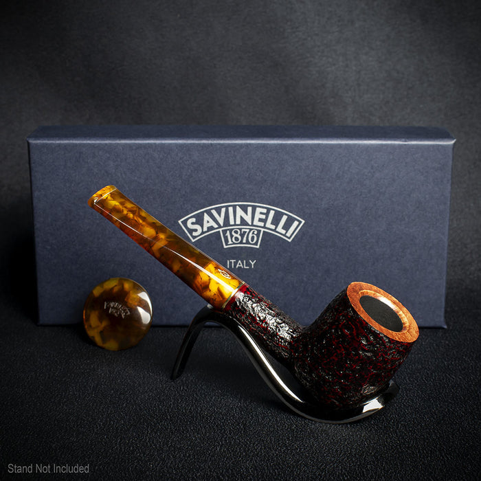 Savinelli Tortuga Rustic Shape No.106 - 6mm Briar Pipe