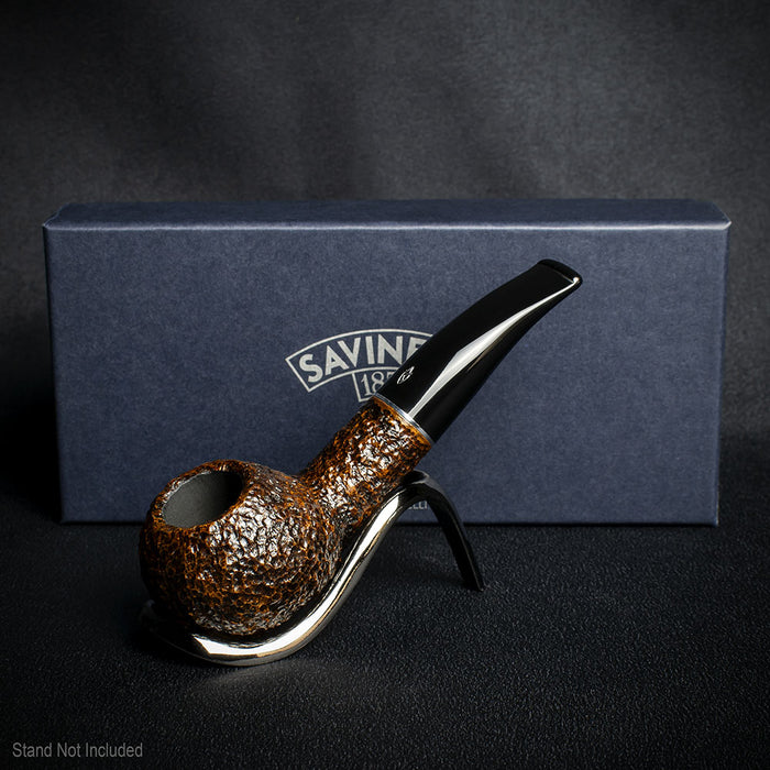 Savinelli Tre Rusticated Briar Pipe - 321
