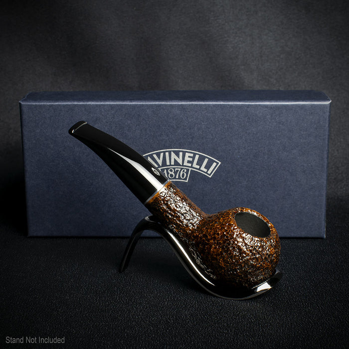 Savinelli Tre Rusticated Briar Pipe - 321