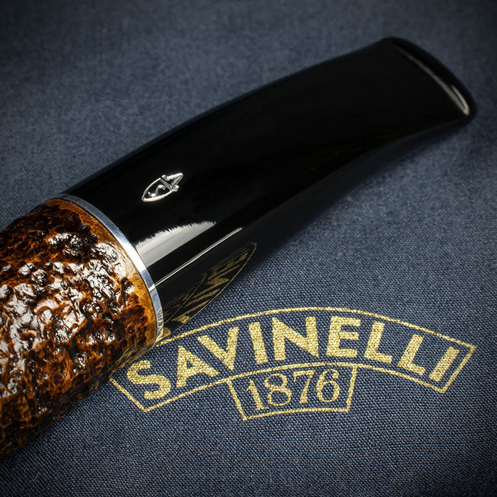 Savinelli Tre Rusticated Briar Pipe - 321