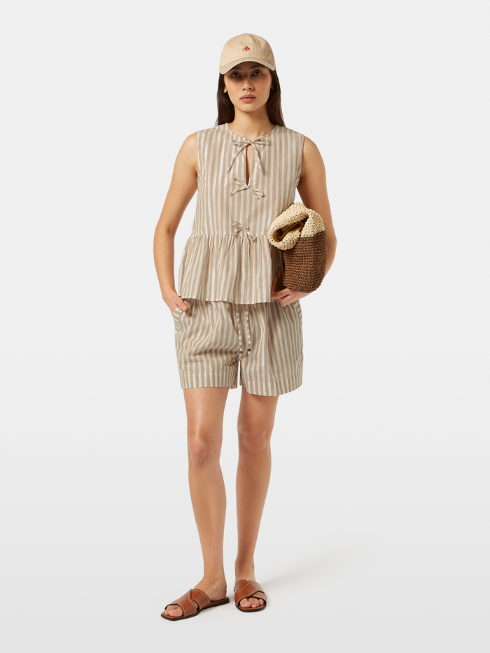 Sleeveless Bow Top
