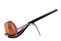 Smoke-King Metal Pipe Brown Poa Rosa Wood Egg Shape Bowl