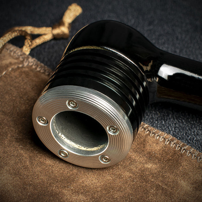 Smoke-King Rosewood 9mm Filter Metal Cap Pipe