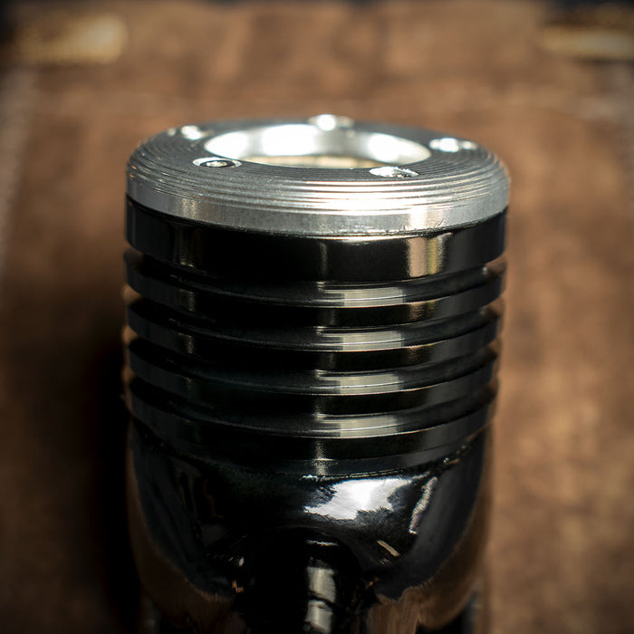 Smoke-King Rosewood 9mm Filter Metal Cap Pipe
